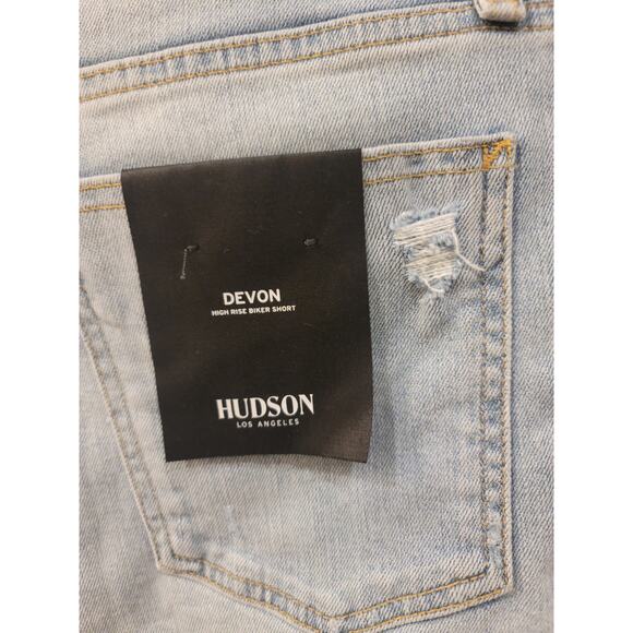 Hudson Devon High Rise Ripped Biker Short - Picture 4 of 8